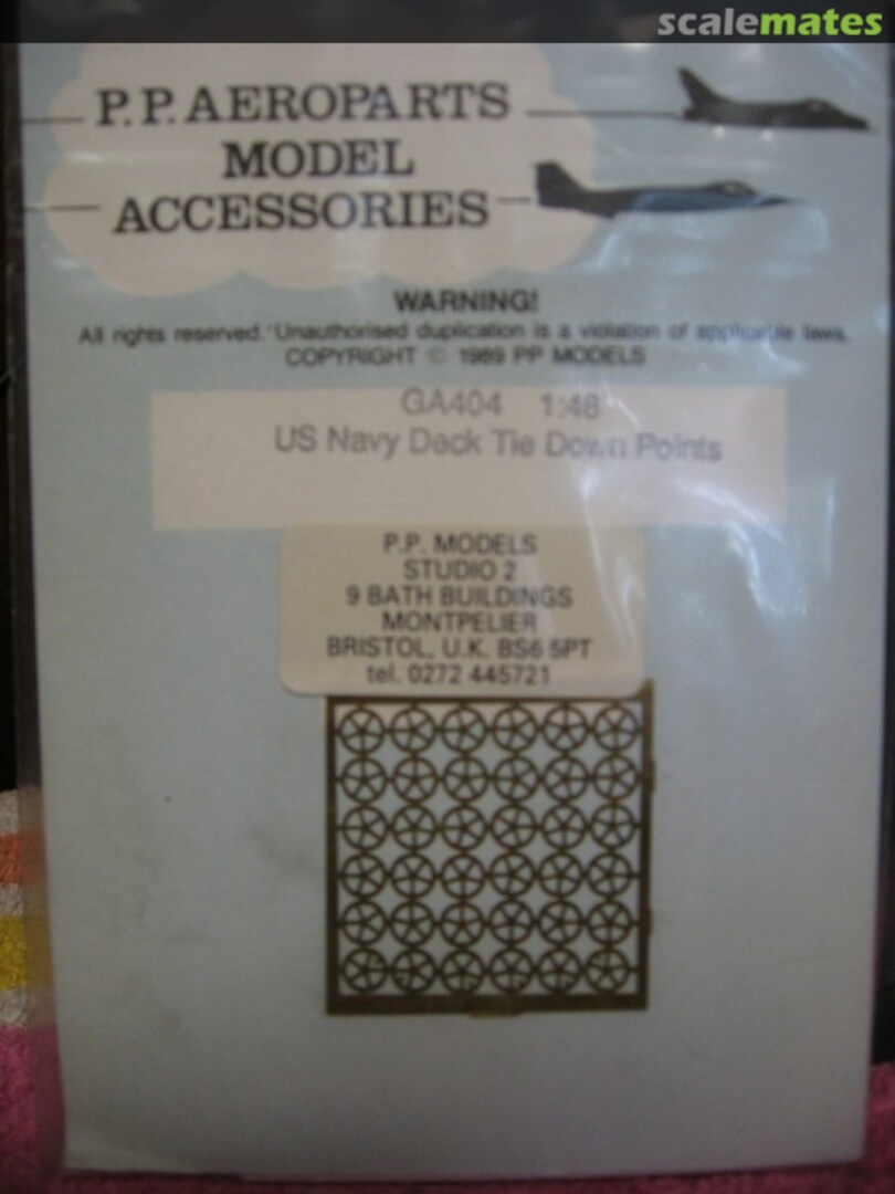 Boxart US Navy Deck Tie Down Points GA404 P.P. Aeroparts