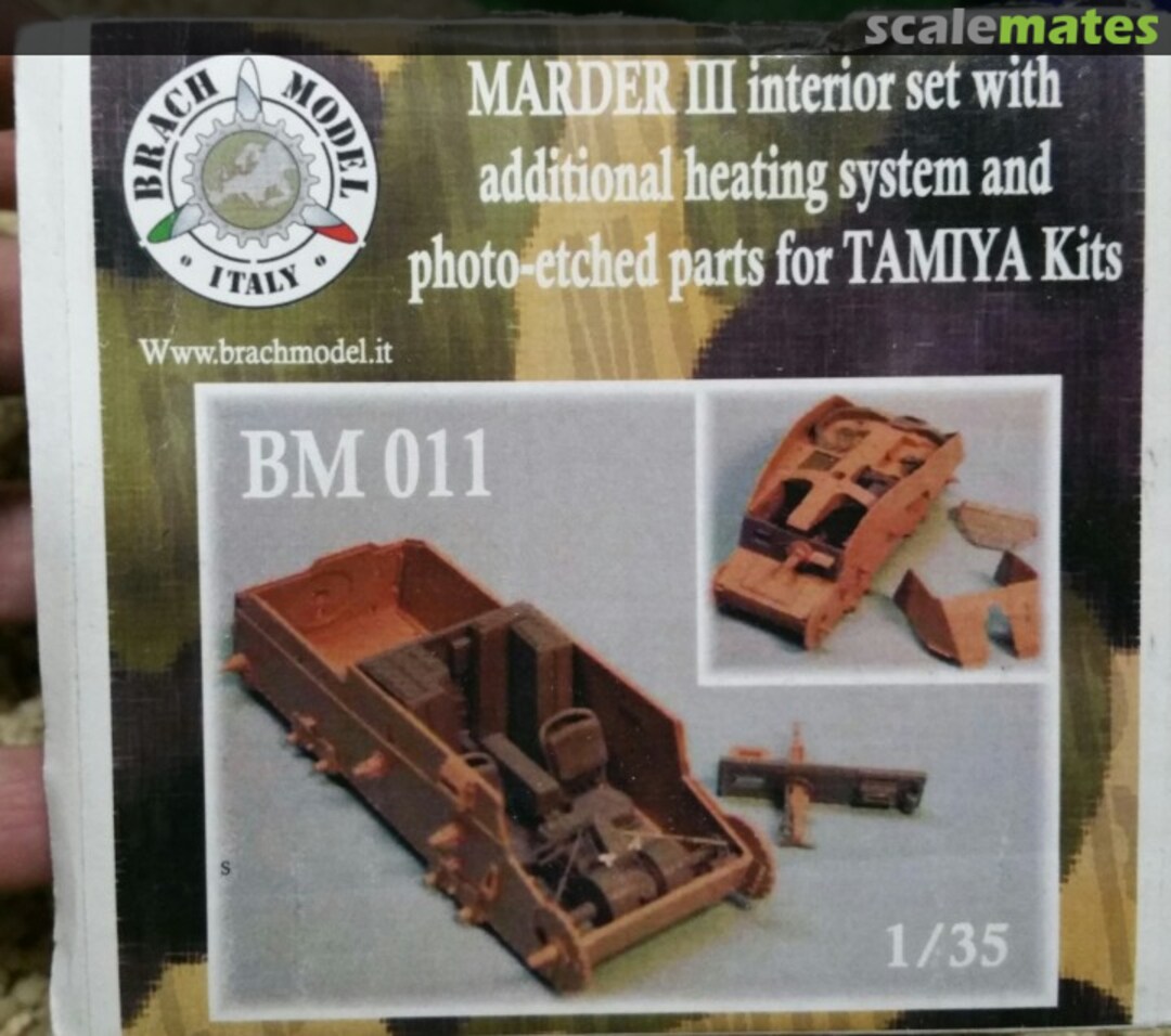 Boxart Marder III Interior Set w/Heating System BM 011 Brach Model Boxart Marder III Interior Set w/Heating System BM 011 Brach Model