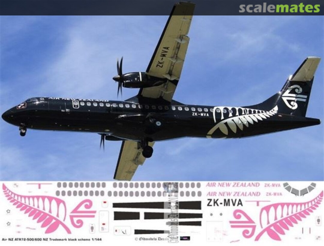 Boxart ATR72-600 Air New Zealand - NZ Trademark black scheme OMD1218 Oldmodels Decals Boxart ATR72-600 Air New Zealand - NZ Trademark black scheme OMD1218 Oldmodels Decals