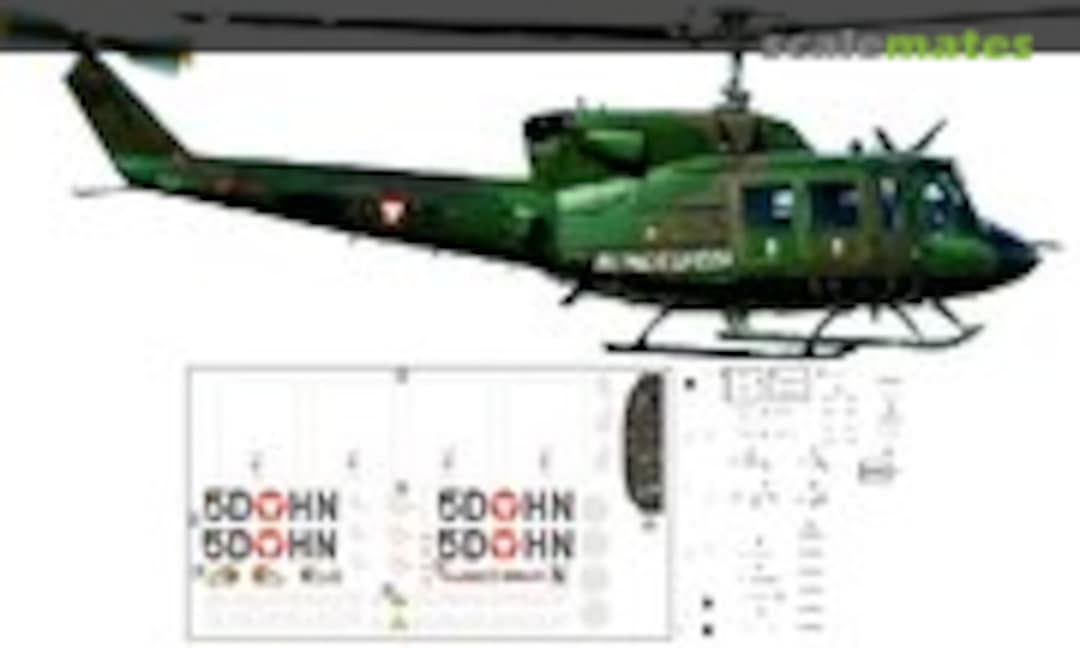 1:48 Agusta Bell 212 Österreichisches Bundesheer (Brent-Air-Decals HM 48203) HM 48203