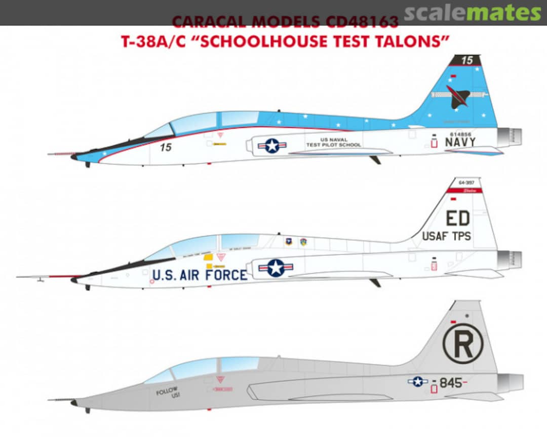 Boxart T-38 "Schoolhouse Test Talons" CD48163 Caracal Models Boxart T-38 "Schoolhouse Test Talons" CD48163 Caracal Models