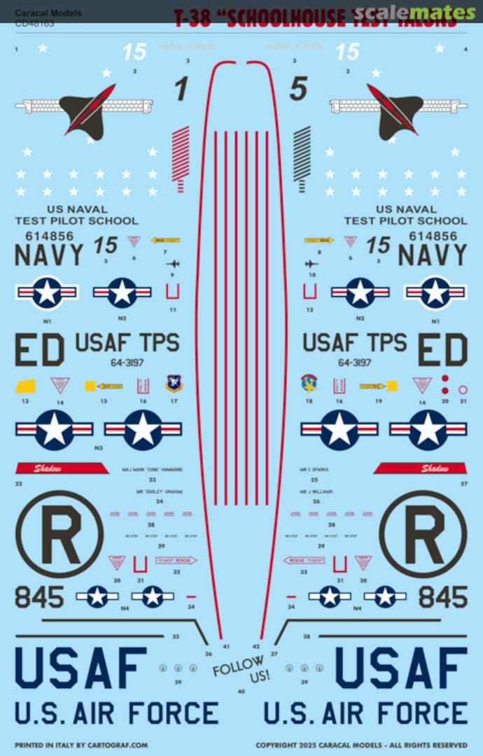 Contents T-38 "Schoolhouse Test Talons" CD48163 Caracal Models Contents T-38 "Schoolhouse Test Talons" CD48163 Caracal Models