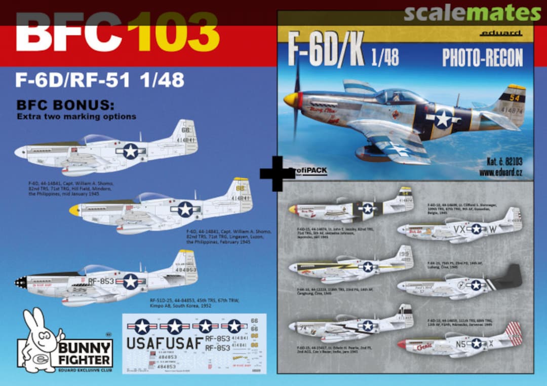 Boxart F-6D/RF-51 BFC103 Eduard Boxart F-6D/RF-51 BFC103 Eduard