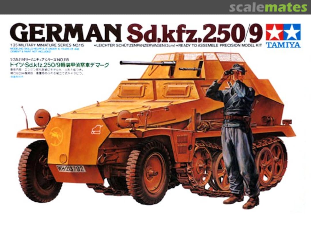Boxart Sd.Kfz. 250/9 Ausf. A 35115 Tamiya Boxart Sd.Kfz. 250/9 Ausf. A 35115 Tamiya