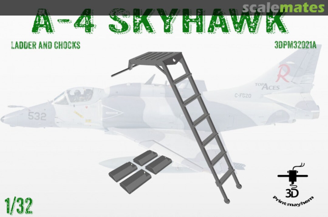 Boxart Boarding Ladder and Wheel chocks For A-4 3DPM32021A 3D Print Mayhem Boxart Boarding Ladder and Wheel chocks For A-4 3DPM32021A 3D Print Mayhem