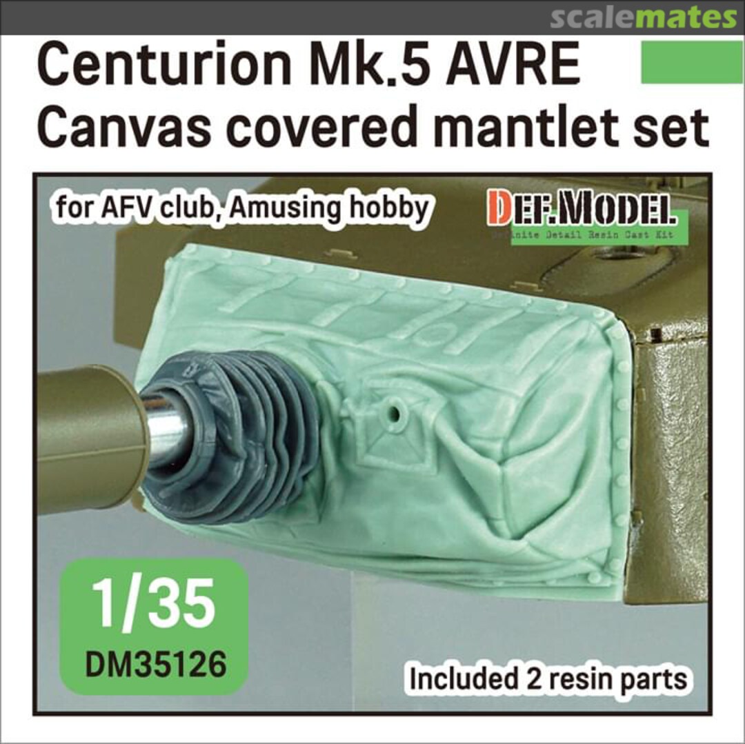 Boxart Centurion Mk. 5 AVRE Canvas Covered Mantlet Set DM35126 Def.Model Boxart Centurion Mk. 5 AVRE Canvas Covered Mantlet Set DM35126 Def.Model
