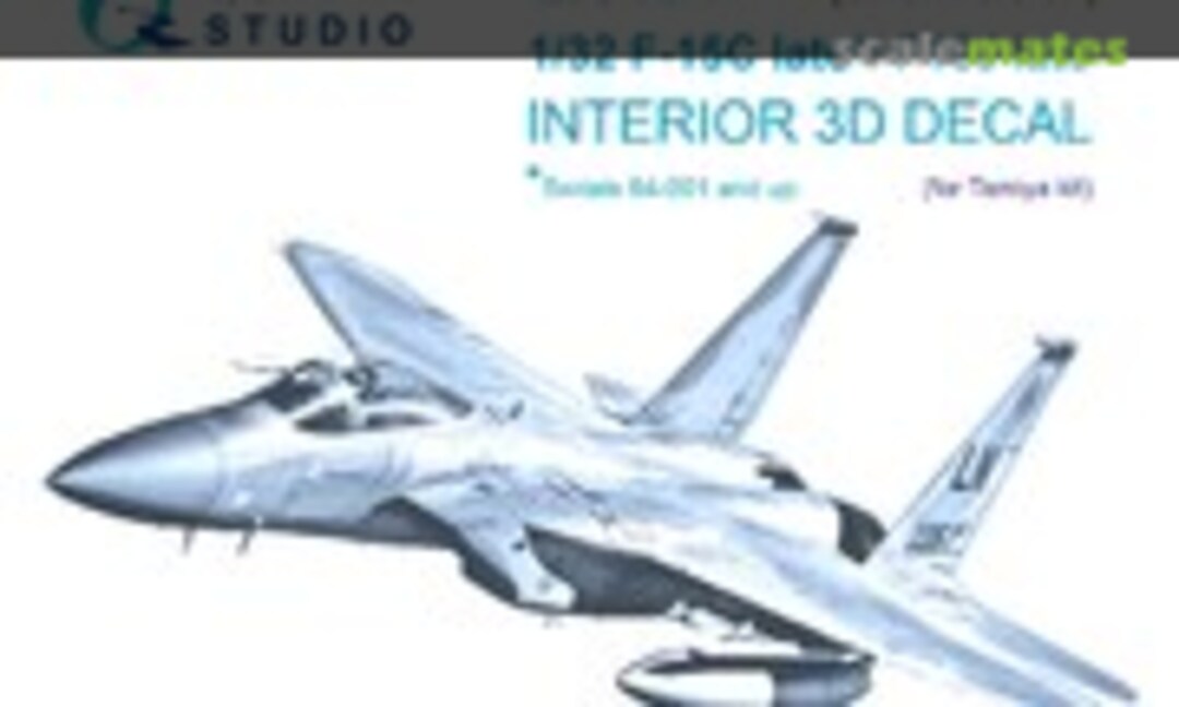 1:32 F-15C late */ F-15J late (* serials 84-001 and up) interior 3D decals (small version) (Quinta Studio QDS-32157) QDS-32157