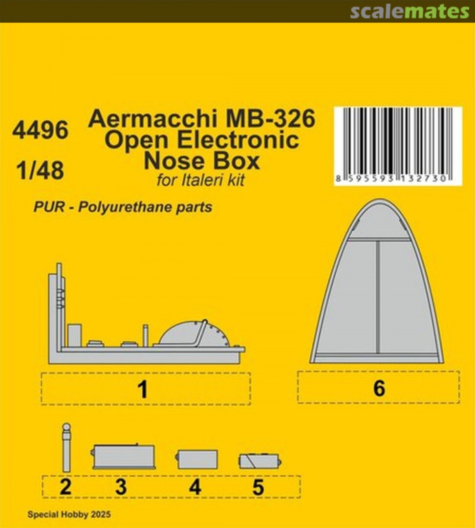 Boxart Aermacchi MB-326 Open Electronic Nose Box 4496 CMK Boxart Aermacchi MB-326 Open Electronic Nose Box 4496 CMK