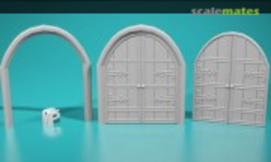 1:35 Church door - type 1 - wide - full (EMP3d 35150612) 35150612