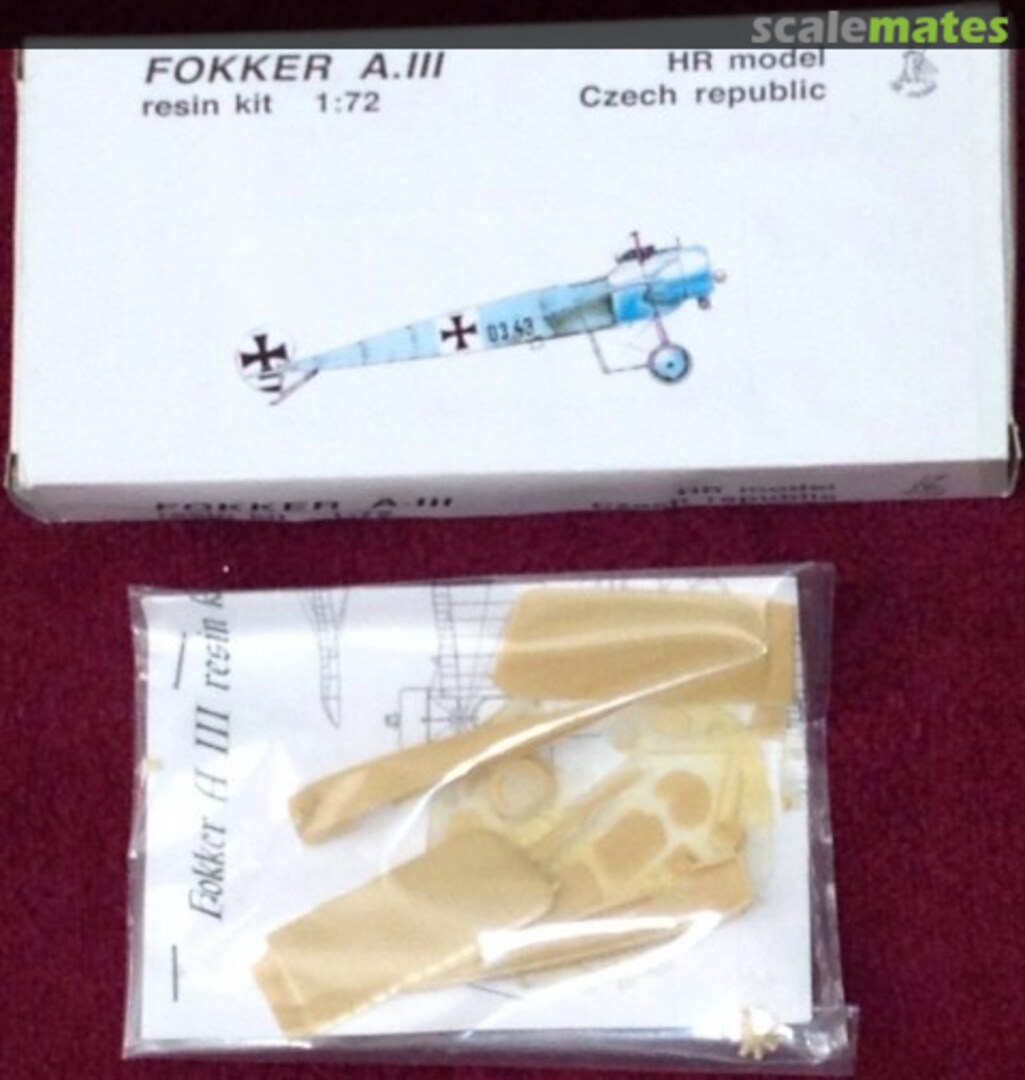 Boxart Fokker A.III 7267 HR Model