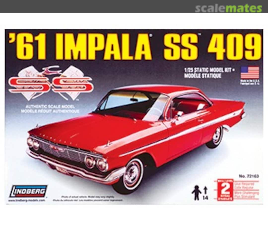 Boxart 1961 Impala SS 409 Hardtop 72163 Lindberg Boxart 1961 Impala SS 409 Hardtop 72163 Lindberg