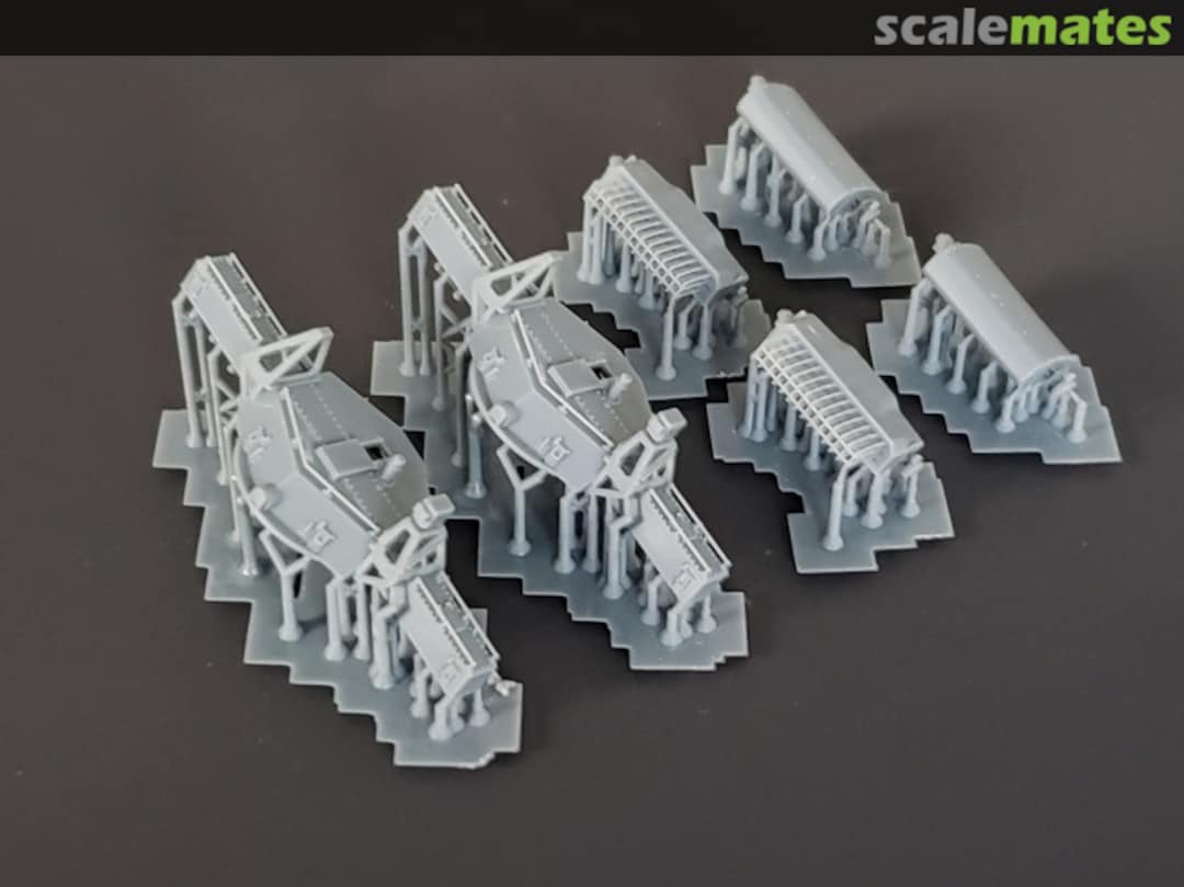 Boxart Mk.38 Main Battery Fire Control Directors, 7-sided shield, with Mk.8 or Mk.13 Radar Antennas 350-Mk38.7-sided Model Monkey