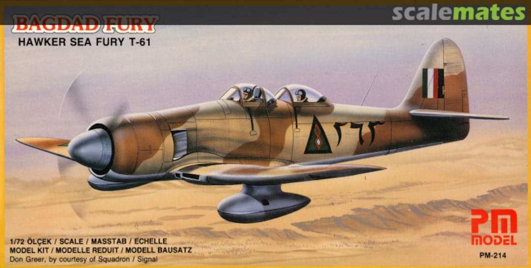 Boxart Hawker Sea Fury T-61 PM-214 PM Model Boxart Hawker Sea Fury T-61 PM-214 PM Model