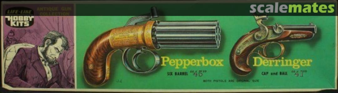 Boxart Pepperbox and Derringer G232 LIFE-LIKE Hobby Kits Boxart Pepperbox and Derringer G232 LIFE-LIKE Hobby Kits