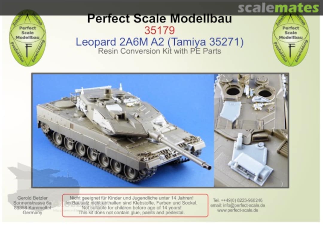 Boxart Leopard 2A6MA2 35179 Perfect Scale Modellbau Boxart Leopard 2A6MA2 35179 Perfect Scale Modellbau