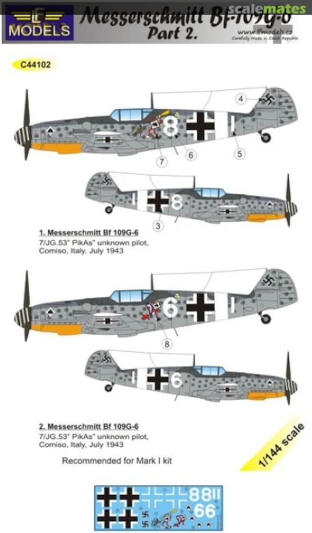 Boxart Messerschmitt Bf.109G-6 Comiso Part 2 C44102 LF Models Boxart Messerschmitt Bf.109G-6 Comiso Part 2 C44102 LF Models