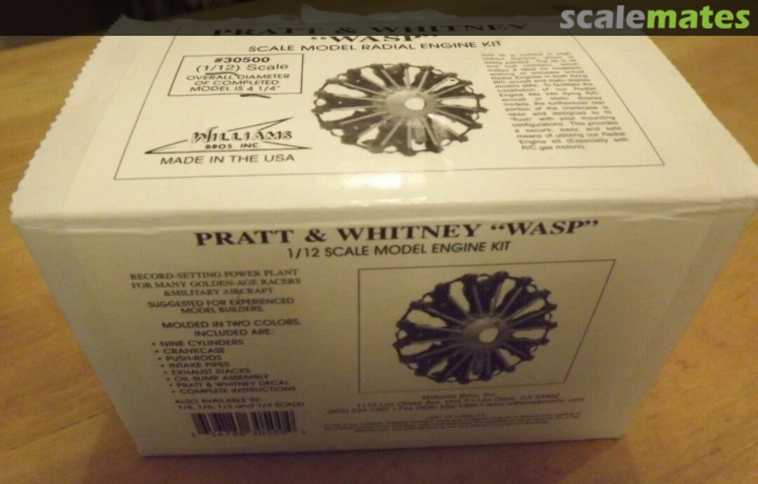 Boxart Pratt & Whitney Wasp 30500 Williams Brothers Boxart Pratt & Whitney Wasp 30500 Williams Brothers