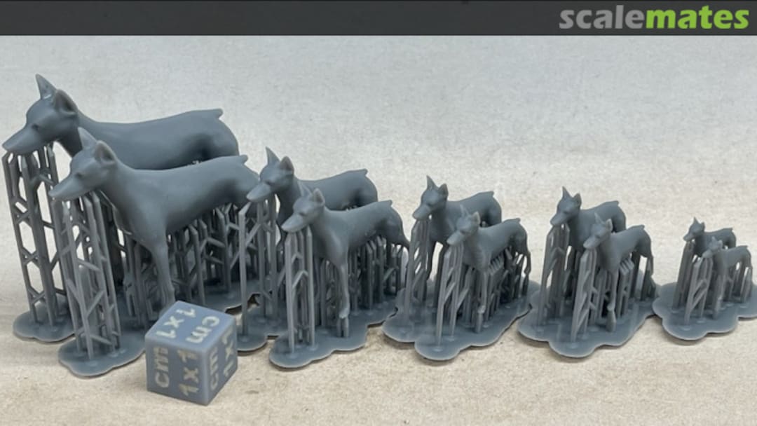 Boxart Dogs - doberman - 2 pieces (smaller/bigger) 43130105 EMP3d Boxart Dogs - doberman - 2 pieces (smaller/bigger) 43130105 EMP3d