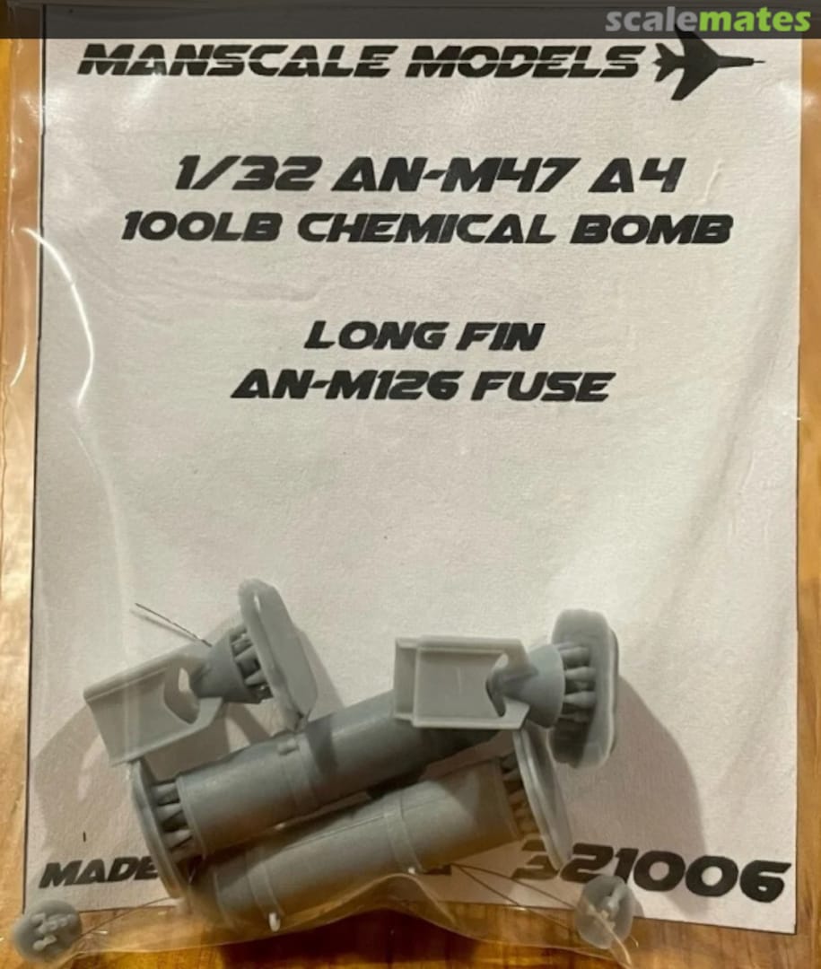 Boxart AN-M47 A4 Chemical bomb (pair) 321006 Manscale Models Boxart AN-M47 A4 Chemical bomb (pair) 321006 Manscale Models