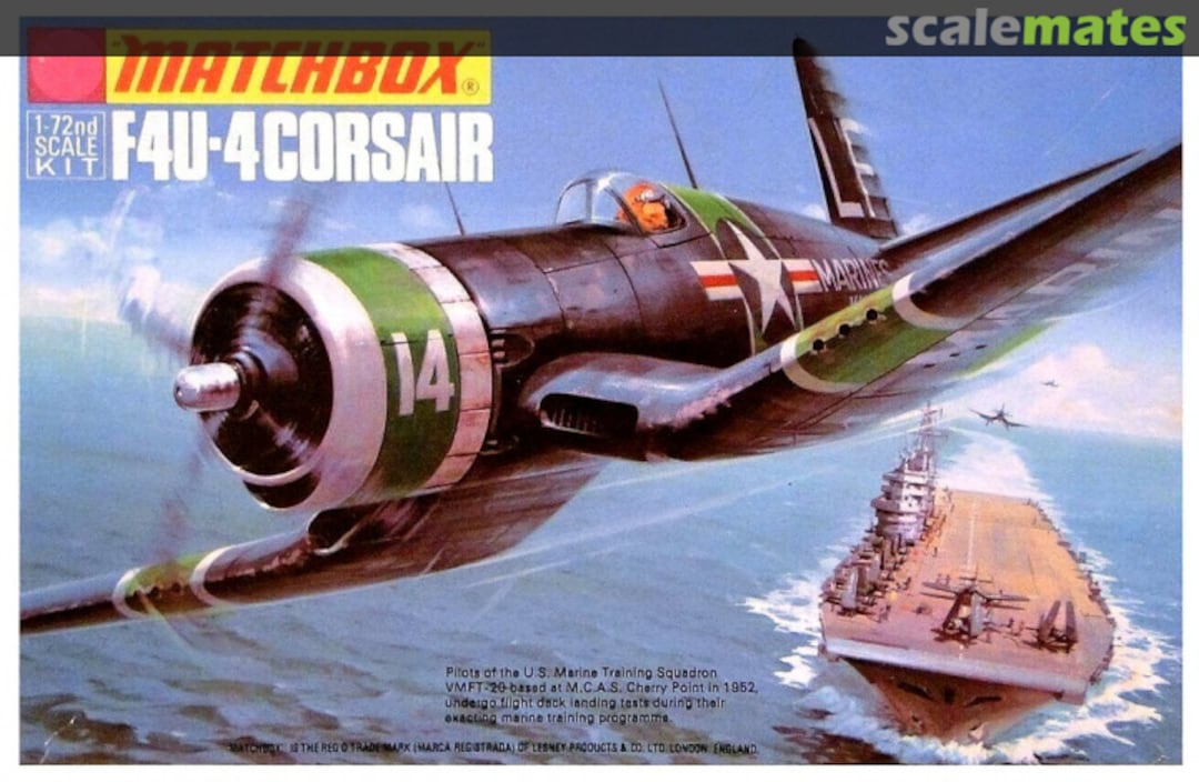 Boxart F4U-4 Corsair PK-14 Matchbox
