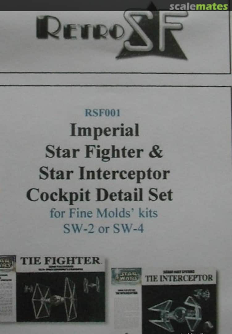 Boxart Imperial Star Fighter & Star Interceptor Cockpit RSF001 RetroSF Boxart Imperial Star Fighter & Star Interceptor Cockpit RSF001 RetroSF