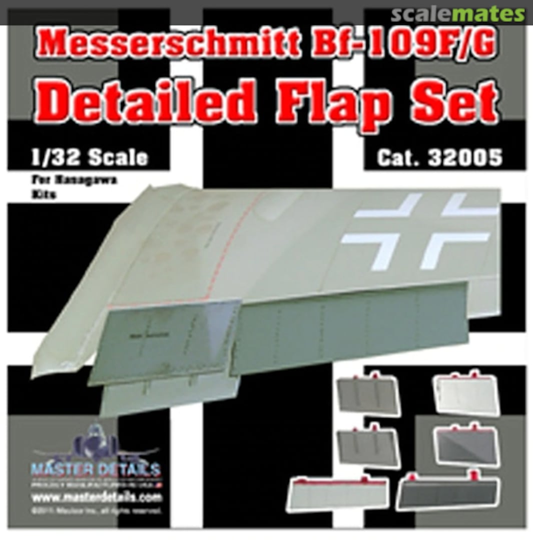 Boxart Messerschmitt Bf 109F/G Detailed Flap Set 32005 Master Details Boxart Messerschmitt Bf 109F/G Detailed Flap Set 32005 Master Details