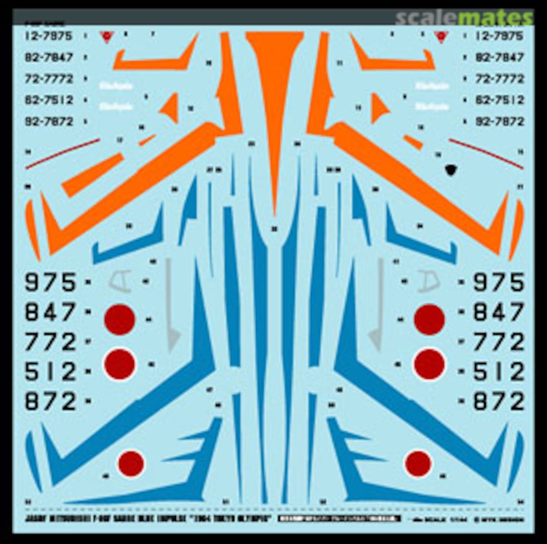 Boxart JASDF Mitsubishi F-86F Sabre Blue Impulse A-298 MYK Design Boxart JASDF Mitsubishi F-86F Sabre Blue Impulse A-298 MYK Design