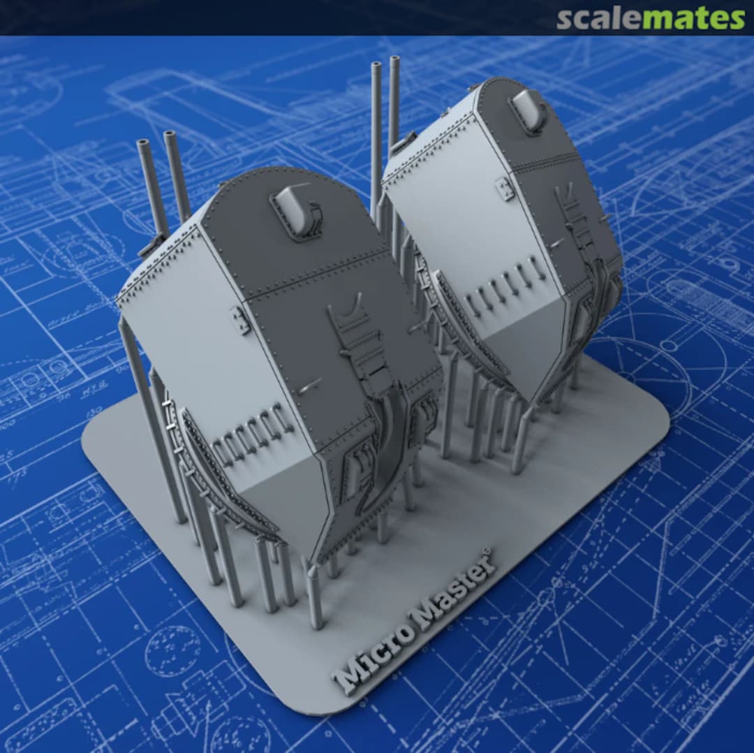 Boxart Twin 130mm/45 (5.1") Model 1932 MM0219P Micro Master Boxart Twin 130mm/45 (5.1") Model 1932 MM0219P Micro Master