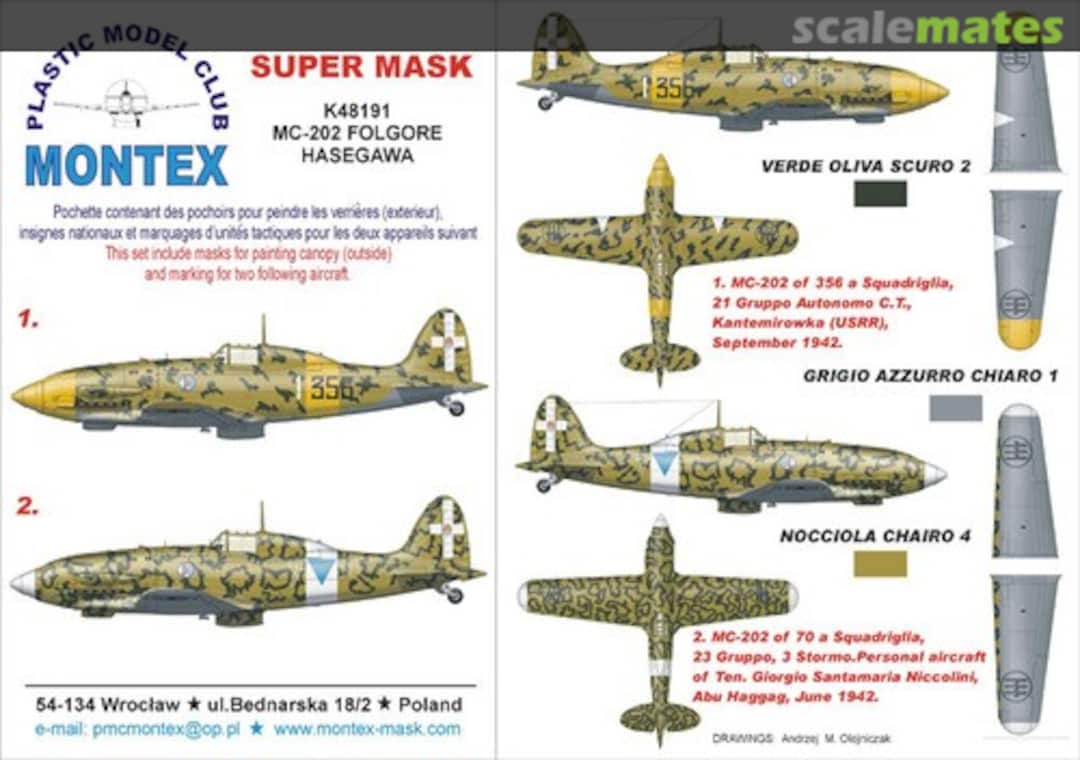 Boxart Macchi C.202 Folgore K48191 Montex Boxart Macchi C.202 Folgore K48191 Montex
