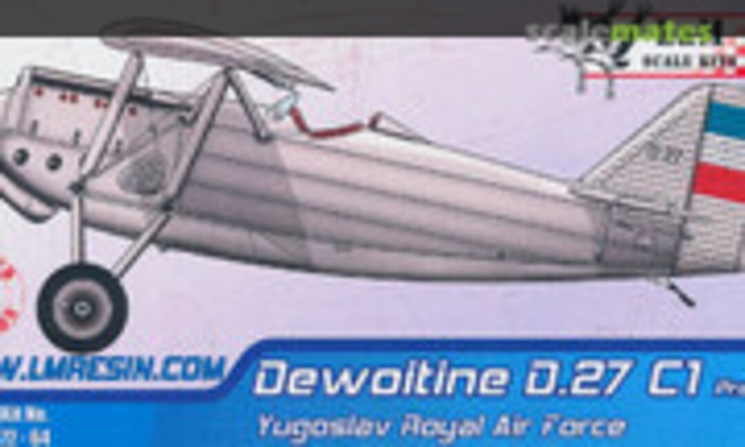 1:72 Dewoitine D.27 C1 Prototype (L&M Resin Kits 72-64) 72-64