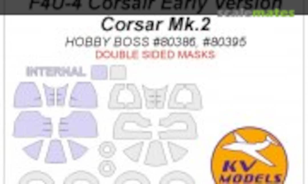 1:48 F4U-4 Corsair Early Version / Corsair Mk.2 (Double sided) (KV Models 48099-1) 48099-1