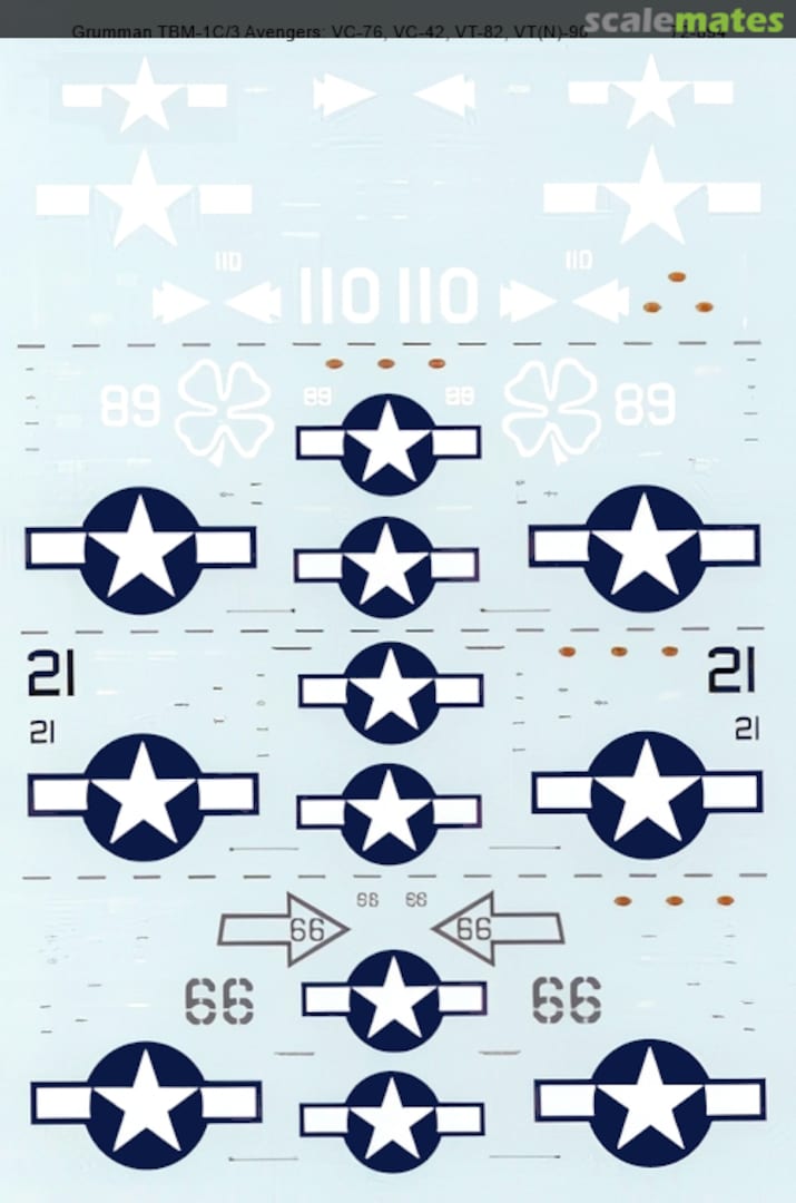 Boxart Grumman TBM-1C/3 Avengers 72-894 Microscale Boxart Grumman TBM-1C/3 Avengers 72-894 Microscale