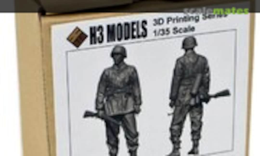 1:35 WW2 German Rifleman Resin Model Kit (H3 Models HS35019) HS35019