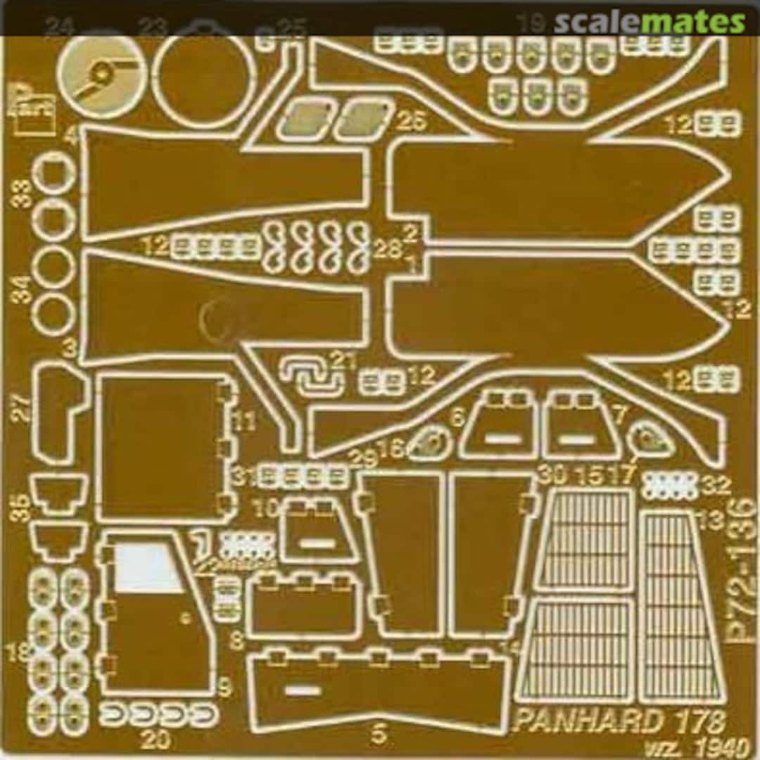 Boxart Panhard 178 wz. 1940 P72-136 Part Boxart Panhard 178 wz. 1940 P72-136 Part