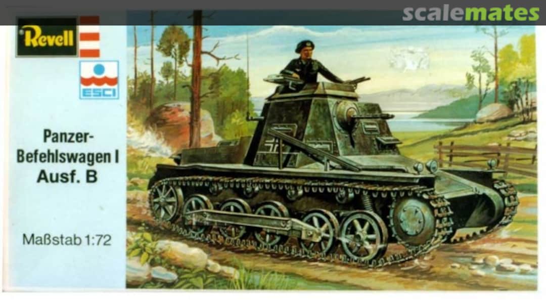 Boxart Panzer-Befehlswagen I Ausf. B H-2341 Revell/ESCI Boxart Panzer-Befehlswagen I Ausf. B H-2341 Revell/ESCI