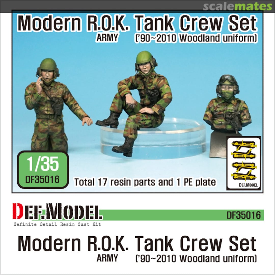 Boxart Modern ROK Army Tank Crew set ('90-2010) 3pcs Set DF35016 Def.Model Boxart Modern ROK Army Tank Crew set ('90-2010) 3pcs Set DF35016 Def.Model