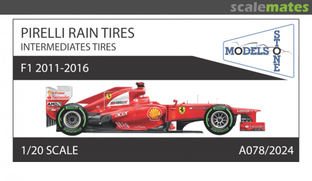 Boxart Pirelli Rain Tires - F1 2011-2016 A078/2024 Stone Models