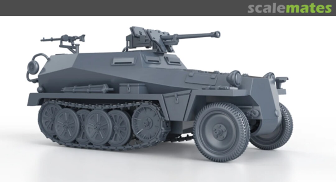 Boxart SdKfz 250/11 mit Schwerer Panzerbüchse 411/100 15 mm SDKFZ25011 Wargame Zone