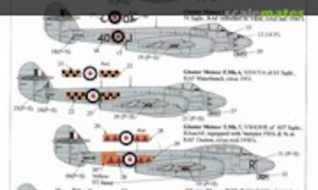 1:48 RAF Gloster Meteor F Mk.4 & T7 (Xtradecal X48-046) X48-046