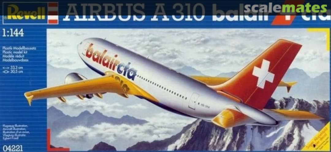 Boxart AIRBUS A310 balair cta 04221 Revell Boxart AIRBUS A310 balair cta 04221 Revell