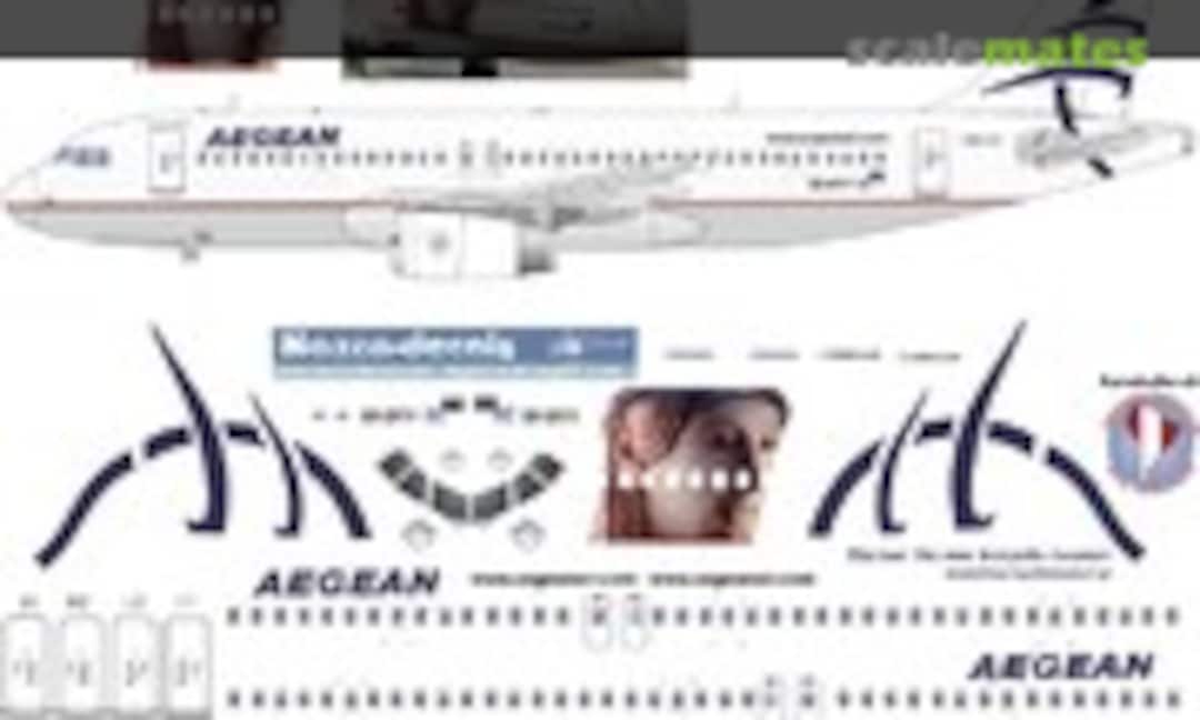 1:144 Aegean A320 (Nazca decals aeg001) aeg001