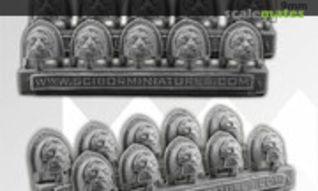 No Lion Small Shoulder Pads (10 pcs) (Scibor Monsterous Miniatures CPSH0175) CPSH0175