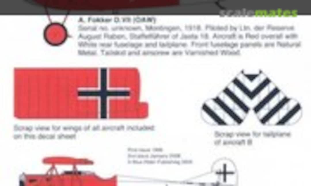 1:72 Fokker D.VII of Jasta 18 (Blue Rider BR232) BR232