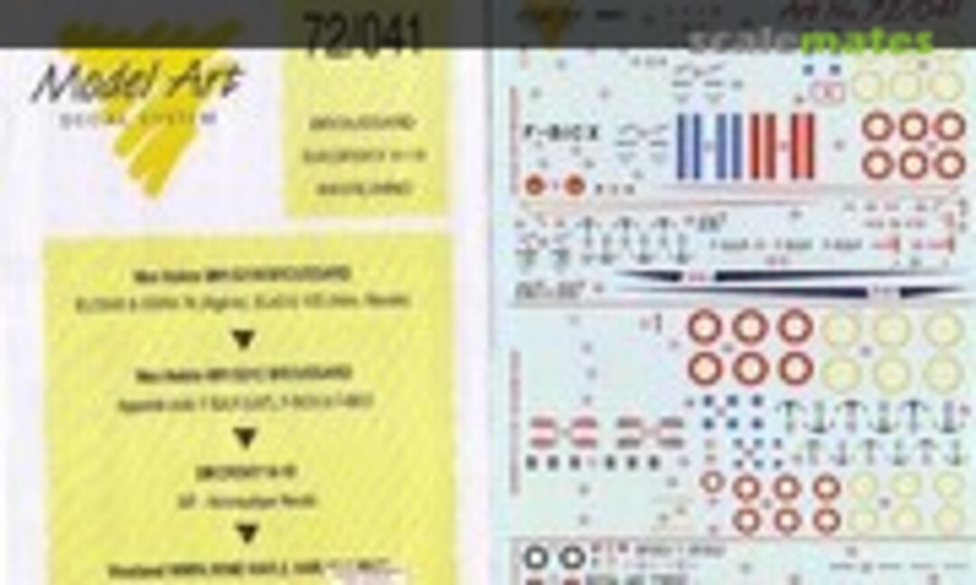 1:72 Max Holste Broussard; Sikorsky H-19; Whirlwind (Model Art Decal System 72/041)