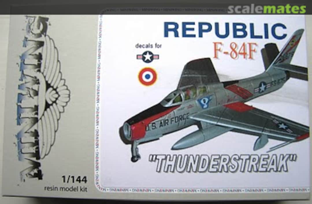 Boxart Republic F-84 F Thunderstreak Mini045 Miniwing Boxart Republic F-84 F Thunderstreak Mini045 Miniwing