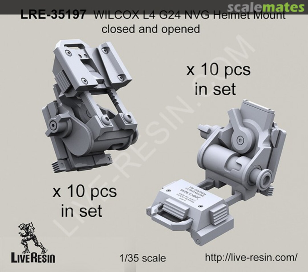 Boxart WILCOX L4 G24 NVG Helmet Mount LRE-35197 Live Resin Boxart WILCOX L4 G24 NVG Helmet Mount LRE-35197 Live Resin