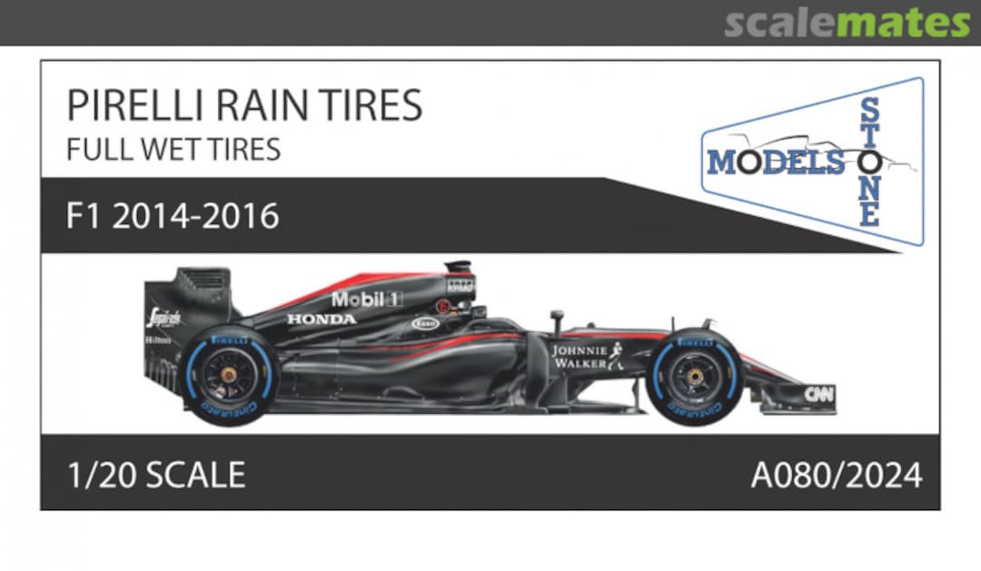Boxart Pirelli Rain Tires - F1 2014-2016 A080/2024 Stone Models Boxart Pirelli Rain Tires - F1 2014-2016 A080/2024 Stone Models