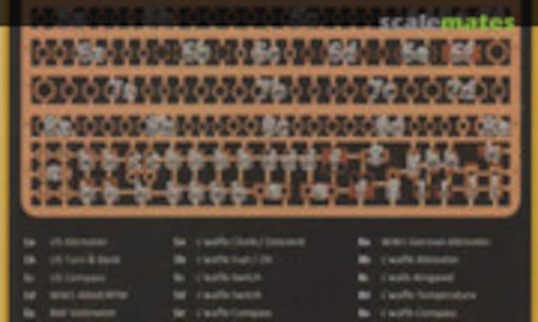 1:48 Cockpit Bezels Set (Airscale PE48 BEZ)