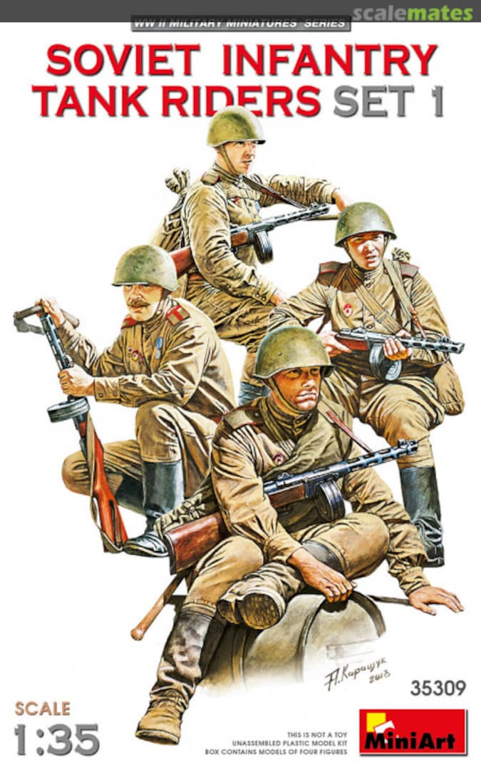 Boxart Infantry Tank Riders Set 1 35309 MiniArt Boxart Infantry Tank Riders Set 1 35309 MiniArt