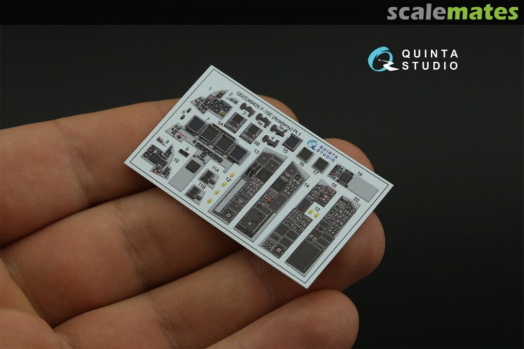 Contents F-15E interior 3D decals QDS-48426 Quinta Studio